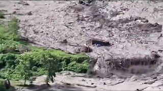 Nepal-Tibet border flood. More angles.