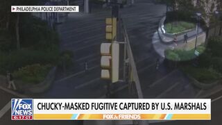 The Chucky-masked man who terrorized Philadelphia has been caught.