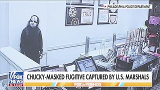 The Chucky-masked man who terrorized Philadelphia has been caught.