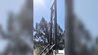 A California tattoo artist who spent months building a giant guillotine
