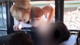 A California mother was arrested after she smashing a school bus window and climbed inside to get her child.