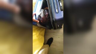 Bounty Hunter Finds Woman Hiding in Suitcase Smoking Crack After She Skipped Court