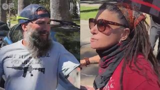 Confrontations breaking out as protesters descend on the “Stop Nick Shirley” rally