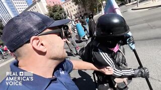Confrontations breaking out as protesters descend on the “Stop Nick Shirley” rally