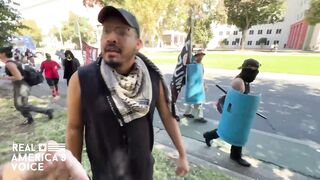 Confrontations breaking out as protesters descend on the “Stop Nick Shirley” rally
