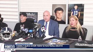High school football player dies after “textbook tackle”
