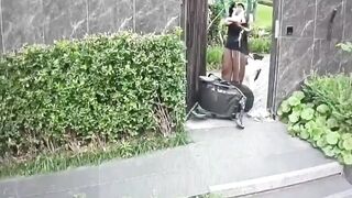 Mother Grabs Dog Over Stroller in Tense Encounter Clip