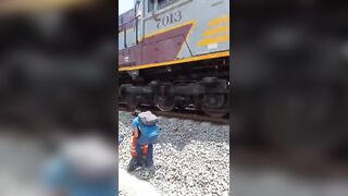 Another One? Girl Dies taking a Selfie with a Train as Her Son tries Pulling Her Away...Watch