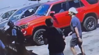 Dude Gets Stretched for Pushing Past the Wrong Group of Men
