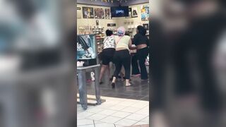 The situation inside this shoe store in Fayetteville got completely out of hand