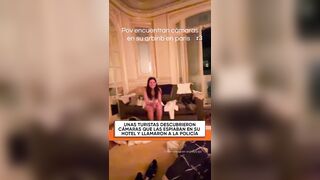 Tourists in Paris found hidden cameras watching them inside their hotel room.