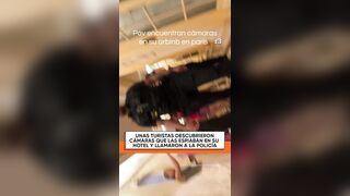 Tourists in Paris found hidden cameras watching them inside their hotel room.