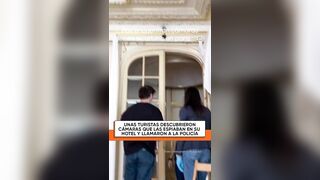 Tourists in Paris found hidden cameras watching them inside their hotel room.