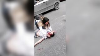 Shock Video shows Man Kill Himself in Epic Way..His Girlfriend in Shock over his Dead Body
