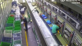 Watch the Worker in the Green Shirt...Look at What Happens to his Hand in Horrific Work Accident