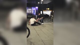 Dude Beats the Crap out of This Guy Who Allegedly Brought a Phone in the Ladies Room.