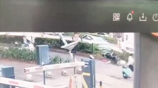 Car in a Hurry Runs Over Everyone to get out of Gas Station..Police are On it