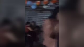Lady tries to Stop a Fight and gets a Knife in the Ribs..