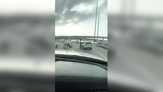 Bare ass Ratchet road rage
