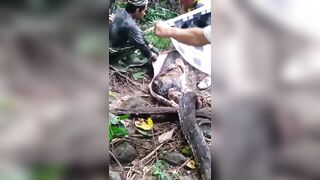 FULL: A mother dies from being Swallowed by a Python