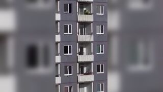 Tunisian Illegal Immigrant Stabs Woman and tries Escaping from the 17th Floor...Wait for the Karma