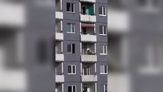 Tunisian Illegal Immigrant Stabs Woman and tries Escaping from the 17th Floor...Wait for the Karma