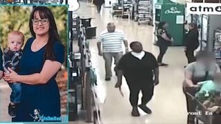 Shocking Moment Black Woman Brutally Stabs Random White Woman and Her Baby to Death in Store.