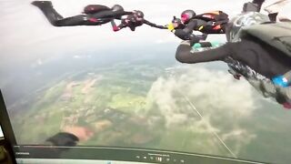 Paratrooper films Final Jump as the Lines Tangled at too High of a Speed to Save Himself (Better Quality)