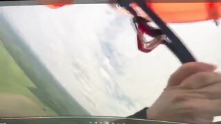 Paratrooper films Final Jump as the Lines Tangled at too High of a Speed to Save Himself (Better Quality)