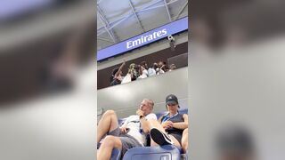 The US Open is not what it used to be... That man’s face says it all!