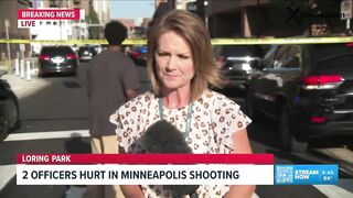 UNREAL: Somali man flashes gang signs behind a reporter covering a Minneapolis shooti