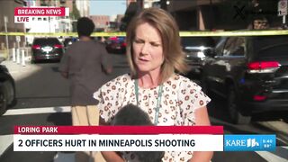 UNREAL: Somali man flashes gang signs behind a reporter covering a Minneapolis shooti