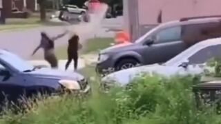 Childish Ghetto throws Paint on Car and gets INSTANT Karma