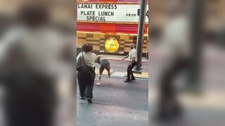 Security Guards Rush In With Pepper Spray During Wild Vegas Brawl