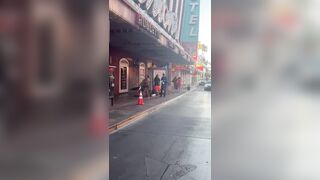 Security Guards Rush In With Pepper Spray During Wild Vegas Brawl