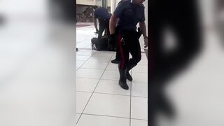 African man in Italy attacks law enforcement officers