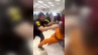 School Officer Slams Student in Cafeteria Fight Video