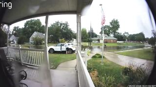 Black Woman Skips Flooded Road by Driving Through Yards, Then Threatens to Kill Neighbor Who Confronts Her