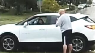 Black Woman Skips Flooded Road by Driving Through Yards, Then Threatens to Kill Neighbor Who Confronts Her
