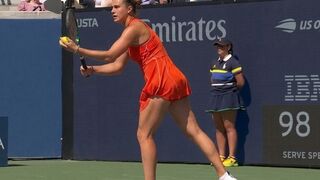 Aryna Sabalenka stopped her US Open match due to someone smoking weed