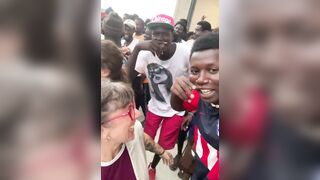 White liberal women in Ceuta weep and are moved by the invaders.