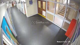 Teacher rushes out of classroom with kitchen knife after being stabbed in head by stu