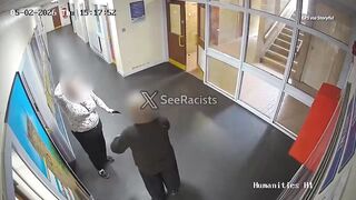 Teacher rushes out of classroom with kitchen knife after being stabbed in head by stu