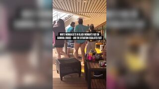 White Woman Gets Smacked During Confrontation On Carnival Cruise