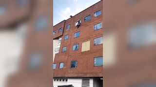 Heavy Set Woman Jumps from Window, Splits Her Head Open