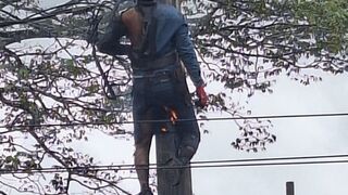 Man becomes Death Ornament for City in Colombia