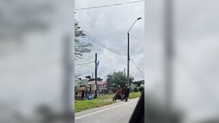 Man becomes Death Ornament for City in Colombia