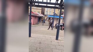 Karen vs methany.. It's a classic in dewsbury, England.
