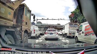 Couple Nearly Crushed by Truck in Heart-Stopping Close Call