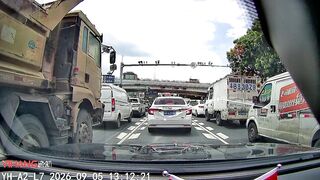 Couple Nearly Crushed by Truck in Heart-Stopping Close Call